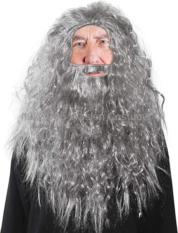 Beard Set Wizard Costume Hallo - đánh giá và giá Men Accessories Kit