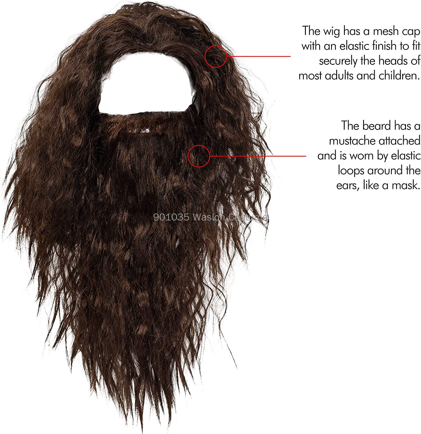 Beard Set Wizard Costume Hallo - đánh giá và giá Men Accessories Kit