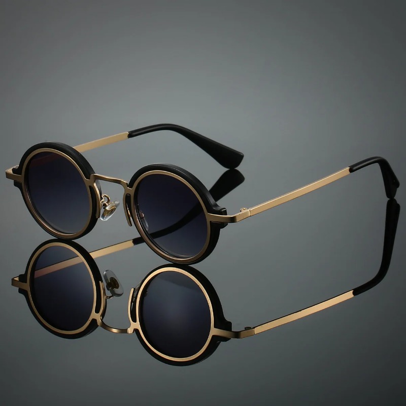 New Retro Metal Round Frame Su - đánh giá và giá Men'S Accessories Glasses