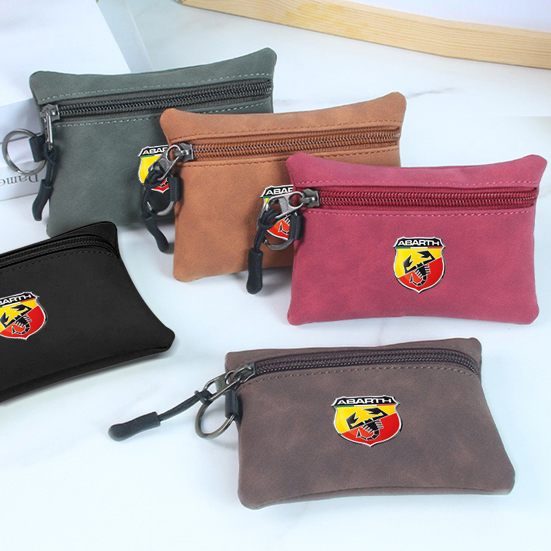 Car Logo Suede Wallet Zipper K - đánh giá và giá Men Accessories Logo