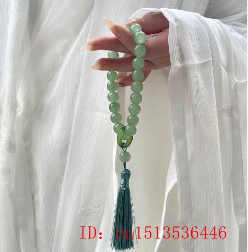 Đá Ngọc Tủy Xanh Hạt 12Mm Tua  - đánh giá và giá Bead Bracelet Men