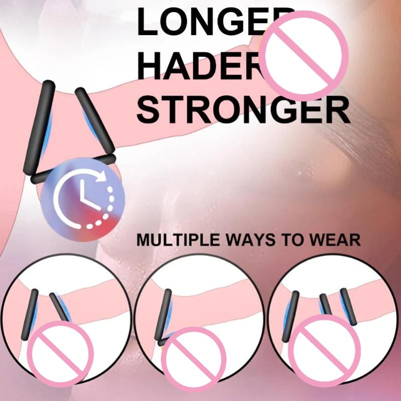 4Pcs Silicone Penis Ring Set f - đánh giá và giá Men Accessories Combo